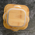 microwave oven safe tin lunch box bamboo lids with low price